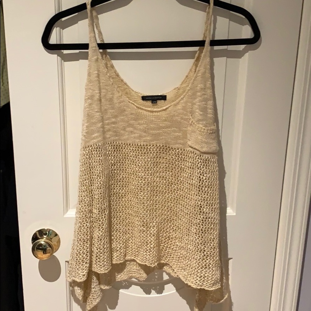 Qed London Cream Tank Size Sm/Med